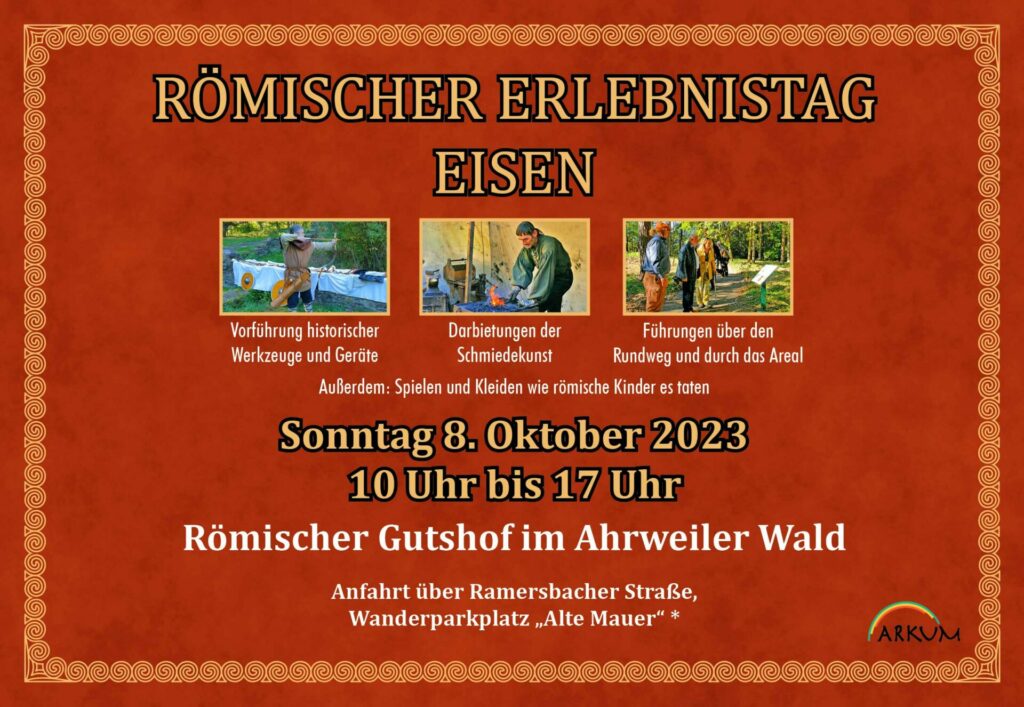 Plakat Römischer Eisentag im Römischen Gutshof
